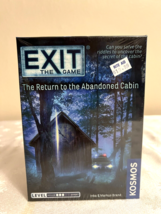 Exit Return To The Abandoned Cabin Kosmos Escape Room Card Game - £16.74 GBP