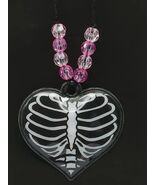 S&#39;allume Skeleton Heart Light-Up Halloween Necklace - $15.83