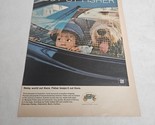 Body by Fisher Boy and Sheepdog Looking Out Car Window Vintage Print Ad ... - $8.98