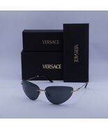 Versace VE2281 1002/87 Gold/Dark Grey 64-13-130 Sunglasses New Authentic - $282.51