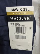Haggar Men's 4-Way Stretch Classic Fit Flat Front Dress Pant - Navy 38W ... - $24.70 Haggar Men's 4-Way Stretch Classic Fit Flat Front Dress Pant - Navy 38W ... - $24.70