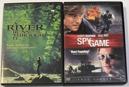 A River Runs Through It / Spy Game (DVD 1999 &amp; 2002) ~ BRAD PITT Movies Lot of 2 - £5.44 GBP