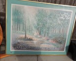 Large K. Anitte Original Painting Gold Frame 48x60.5 Forest Setting LOCA... - $20.25