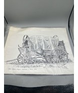 Rose Mary Goodson Print Old Chuck Wagon Sketched  In Nemo SD 1976 Unframed - $40.60 CAD