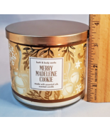 Bath & Body Works Merry Madeleine Cookie 3 Wick Scented Jar Candle 14.5oz UnLit - $29.65