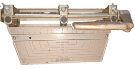 Vintage Boston 3 Hole Metal Paper Punch, Adjustable with Silver Handle - $14.73