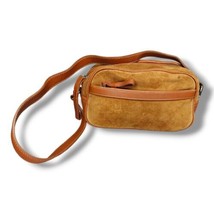 COACH Vintage Y2K Demi Purse Pouchette Baguette Shoulder Bag Brown Suede Leather - £48.07 GBP