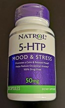 Natrol 5-HTP 50mg 30 Count Mood &amp; Stress EXP:01/25 (Sealed) SAME-DAY Ship - £9.47 GBP