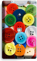 Colorful Buttons Phone Telephone Cover Plate Sewing Hobby Tailor Studio Shop Art - £9.71 GBP