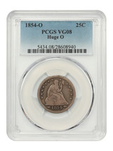 1854-O 25C PCGS VG08 (Huge O) - £918.94 GBP