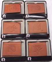 NHL Embossed Trifold Leather Wallet With Gift Box -Select- Team Below - $31.95+