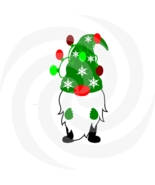 Gnome 9a-Digital ClipArt-Art Clip-Gift Tag--Holiday-Scrapbook-Gift Card.  - $37.17 MXN