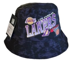 Ultra Game Los Angeles Lakers Bucket Hat Tie Dye Black NBA Official Mens OS  - £14.69 GBP