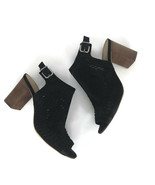Antoni Melani Womens Heels Size 9 Black Leather Buckle Open Toe Shoes Ca... - £26.92 GBP