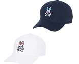 Psycho Bunny Men&#39;s Cotton Logo Baseball Cap Adjustable Strapback Hats B6... - $39.99