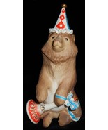 Vintage Porcelain Bisque CYBIS FIGURINE - BARNABY BEAR Circus Carousel - €59,97 EUR