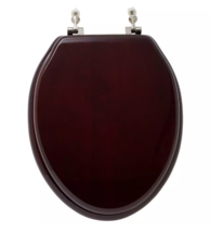 New Mahogany Luxury Toilet Seat With Standard Hinges by Signature Hardware - £78.27 GBP