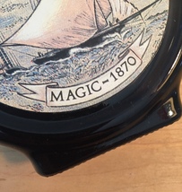  70s Old Spice commemorative flask after shave bottle (Magic 1870) image 3