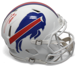 JOSH ALLEN Autographed (Red Ink) Buffalo Bills Authentic Speed Helmet BE... - $995.00