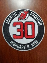 Martin Brodeur 2016 Retirement Ceremony New Jersey Devils Jersey #30 Patch  - £7.94 GBP