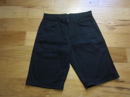 LEVI&#39;S 569 Loose Dark Black Denim Shorts Men&#39;s size W32 L12&quot; 100% Cotton - £23.49 GBP