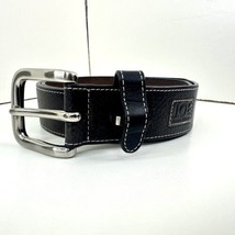 Joseph Abboud Men’s Black Leather Belt Size  35 / 100  - £10.37 GBP