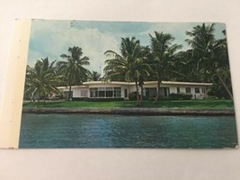 Vintage Postcard Posted 1989 Home Of Doctor Fred Fisher Ft Lauderdale FL - £1.13 GBP
