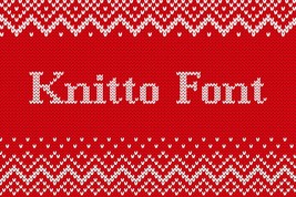 Knitto Font | Fashion Font | Fashion Font | Clothes Font | Knitting Font  - $10.00