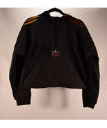Adidas Womens Hoodie Lightweight Windbreaker Jacket Crop Black S - $54.33 CAD