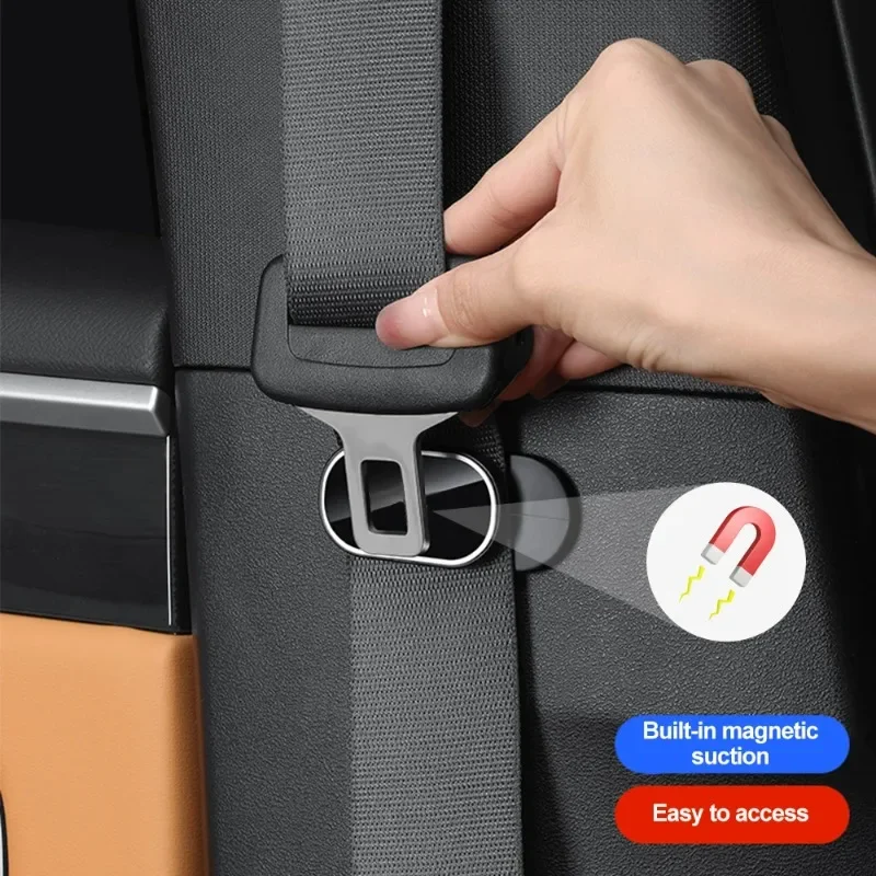 Car Seat Belt Holder Magnetic Adjustable Limiter Fastening Clip Car Safety Belt - £8.30 GBP+