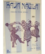 Vintage Hava Nagila Sheet Music 1967 Israeli Folk Song - £4.67 GBP