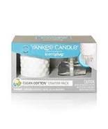 Yankee Candle Clean Cotton Scentplug Starter Pack - Bulb &amp; Diffuser - £18.56 GBP