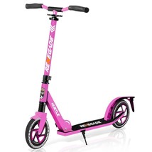 Hurtle Renegade Lightweight Teen and Adult Commuter Kick Scooter, Pink - $69.29