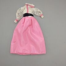 Vintage 1980’s Barbie Doll Clothes Lace Top Evening Dress - $15.18 CAD