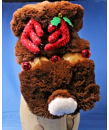 Reindeer Dog Outfit Small Bells Plush Hood Christmas Pet Holiday Collection - £6.80 GBP