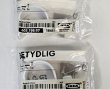 (Lot of 2) Ikea Betydlig Curtain Rod Holder White 602.198.97 New - $9.85