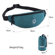TINYAT men&#39;s waist bag pack light men women belt bag Foldable sports casual fann - £17.16 GBP