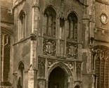 Vtg Cartolina 1910s RPPC Udb Thaxted Chiesa North Porch - White&#39;s Serie Non - $15.34