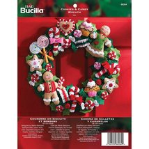 Bucilla Felt Applique Wreath Kit, 15-Inch Round, 86264 Cookies &amp; Candy - £19.65 GBP
