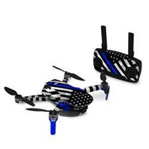 Decal Girl DJIMM-THINBLINEHERO Dji Mavic Mini Skin - Thin Blue Line Hero - £25.34 GBP