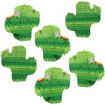 6-Pack Mini Cactus Pinatas For Kids Birthday Party, Gender Reveal Party, Traditi - £26.61 GBP