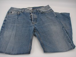 AX Armani Exchange Button Fly Denim Blue Jeans Men&#39;s Tag Sz 33 x 30 Actual 33X25 - £31.74 GBP