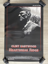 1986 Original Movie Poster Clint Eastwood Heartbreak Ridge 27x40 MH - $659.61 MXN