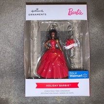 Hallmark Walmart Exclusive 2022 Holiday Barbie Christmas Tree Ornament Dark Skin - $22.00