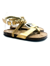 MUK LUKS Braided Estelle Terra Turf Suede Sandals- Matte Bronze, US 9M - £22.67 GBP