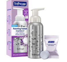 Softsoap Foaming Hand Soap Starter Kit Lavender Refillable Aluminum Bottle - NEW - £7.02 GBP