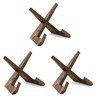 3-Pack 6.5-Inch Vintage Wooden Plate Holder Display Stand for Elegant Showcasing Item image 14