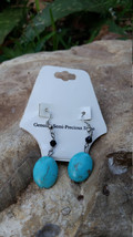 Turquoise Earrings, Turquoise Dangle, Large Turquoise Drop, Southwest Earring - £15.18 GBP