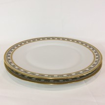 Vintage Limoges France Dinner Plates, Gold Rim, Set of 2 - £35.81 GBP