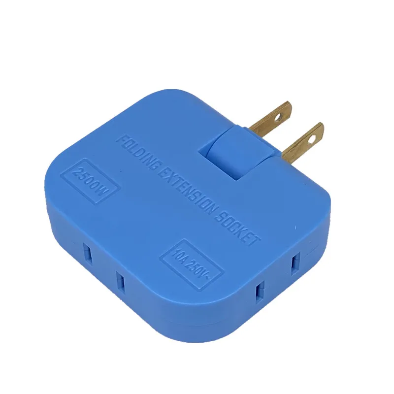 House Home Rotate A Us Converter One In Three Folding Extension Socket Multi A M - £19.54 GBP